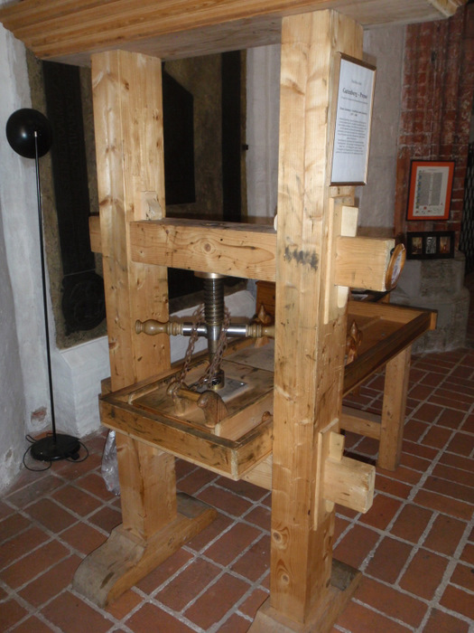 A working copy of the original Gutenberg Press.